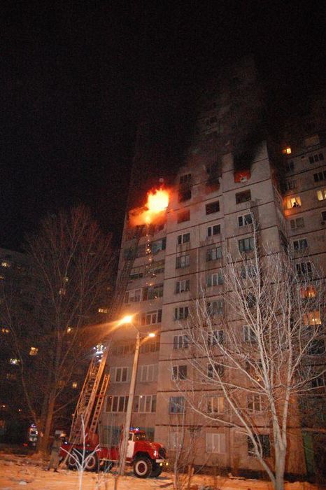Пожар в Харькове.